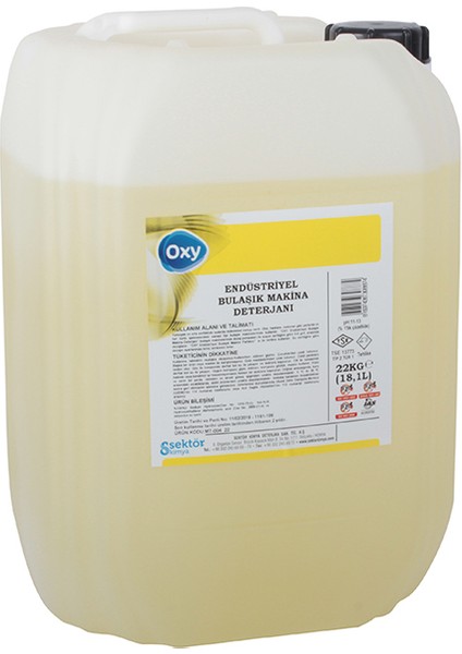 Endüstriyel Bulaşık Makine Deterjanı 22 kg