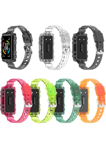 Huawei Band 6 Şeffaf Sarı Için Silikon Saat Band (Yurt Dışından) fiyatları
