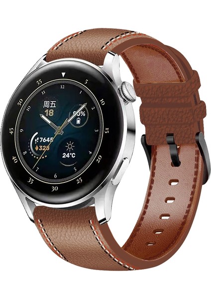 Huawei Için Orijinal Deri Izleme Grubu Gt 3 Brown (Yurt Dışından)