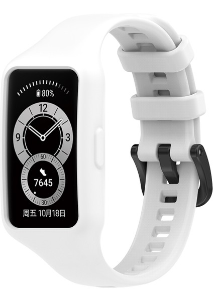 Huawei Band 7 Beyaz Için Silikon Izle Band (Yurt Dışından)