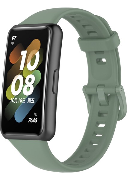 Huawei Band 7 Grimsi Green Için Silikon Izleme Bandı (Yurt Dışından)
