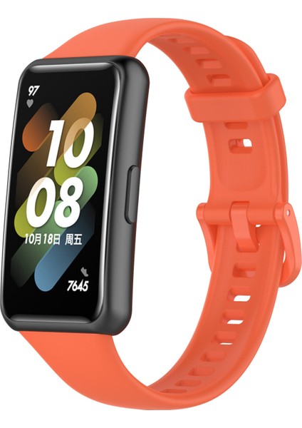 Huawei Band 7 Turuncu Için Silikon Izle Band (Yurt Dışından)