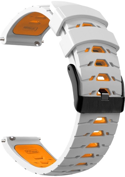 Huawei Için Silikon Saat Grubu Gt Runner White Orange (Yurt Dışından) modelleri