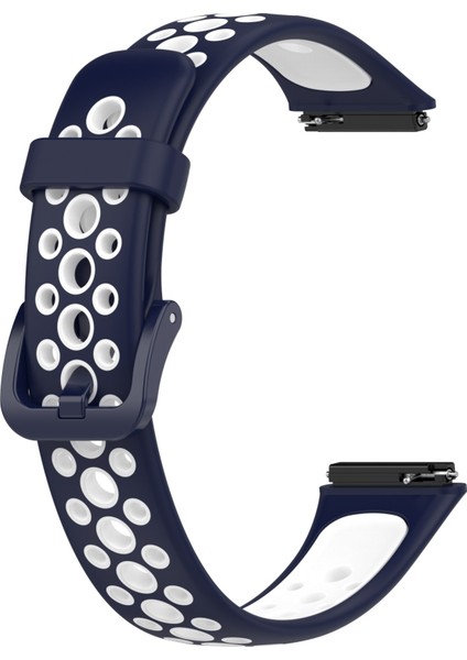 Huawei Band 7/7 Nfc Koyu Mavi+Beyaz Için Nefes Alabilen Silikon Saat Grubu (Yurt Dışından) modelleri