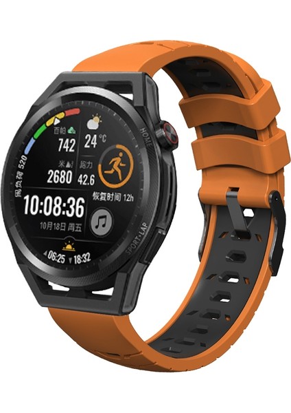 Huawei Için Silikon Saat Grubu Gt Runner Orange Black (Yurt Dışından)
