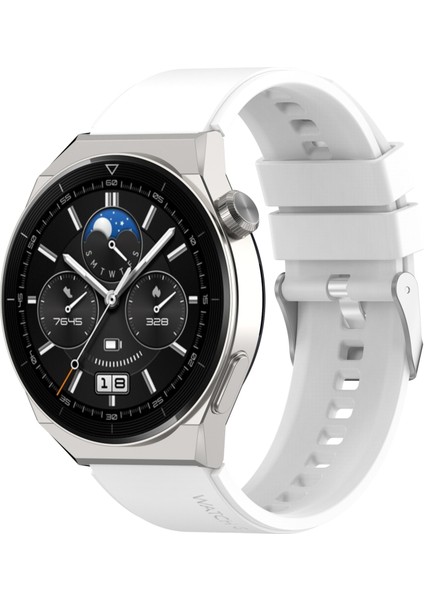 Huawei Için Silikon Izle Band Gt Gt 3 Pro 46MM 22MM Beyaz (Yurt Dışından)