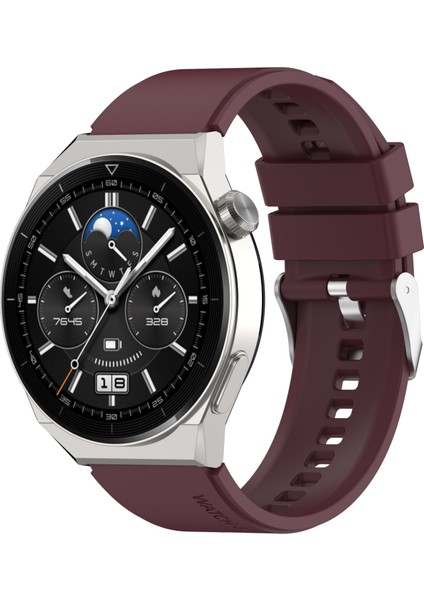 Huawei Için Silikon Izle Band Gt Gt 3 Pro 46MM 22MM Şarap Kırmızı (Yurt Dışından)