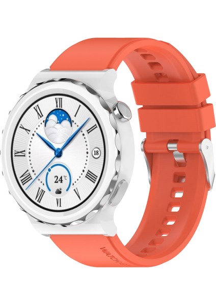 Huawei Için Silikon Izle Band Gt Gt 3 Pro 43MM 20MM Turuncu (Yurt Dışından)