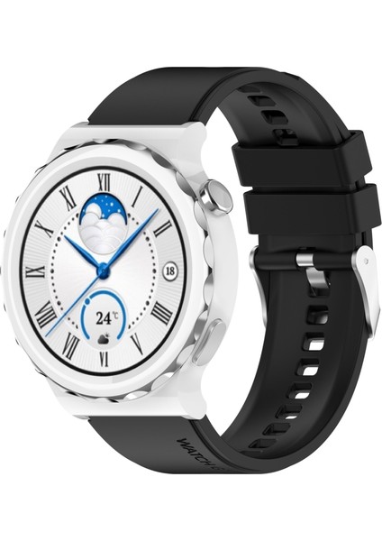 Huawei Için Silikon Izle Band Gt Gt 3 Pro 43MM 20MM Siyah (Yurt Dışından)