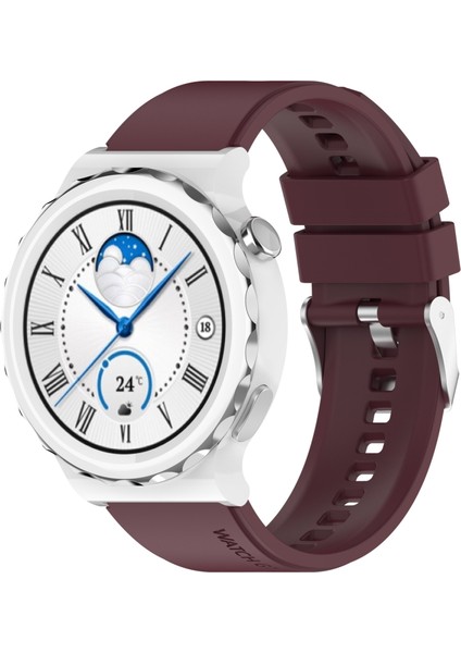 Huawei Için Silikon Izle Band Gt Gt 3 Pro 43MM 20MM Şarap Kırmızı (Yurt Dışından)
