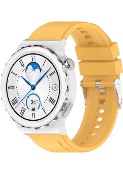 Huawei Için Silikon Izle Band Gt Gt 3 Pro 43MM 20MM Sarı (Yurt Dışından)