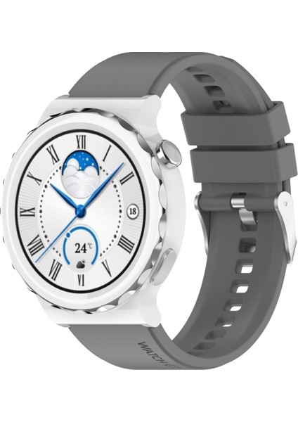 Huawei Için Silikon Izle Band Gt Gt 3 Pro 43MM 20MM Gri (Yurt Dışından)