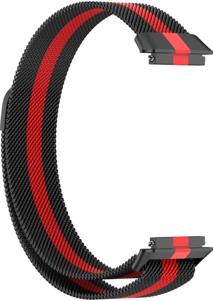 Huawei Band 7 Siyah+Kırmızı Için Milan Manyetik Saat Bandı (Yurt Dışından) fiyatları