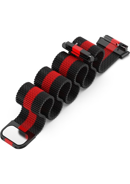 Huawei Band 7 Siyah+Kırmızı Için Milan Manyetik Saat Bandı (Yurt Dışından) fırsatları