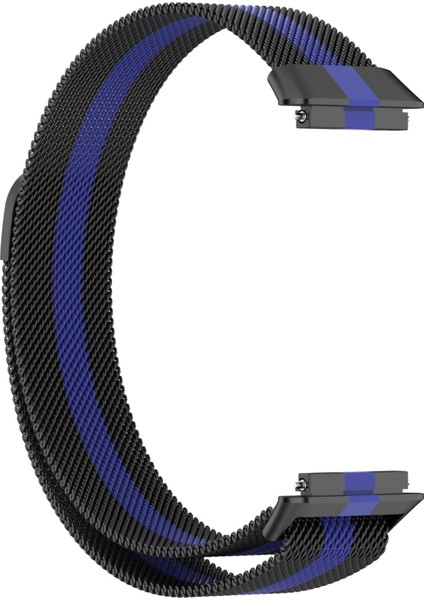 Huawei Band 7 Siyah+Mavi Için Milan Manyetik Saat Band (Yurt Dışından) fiyatları