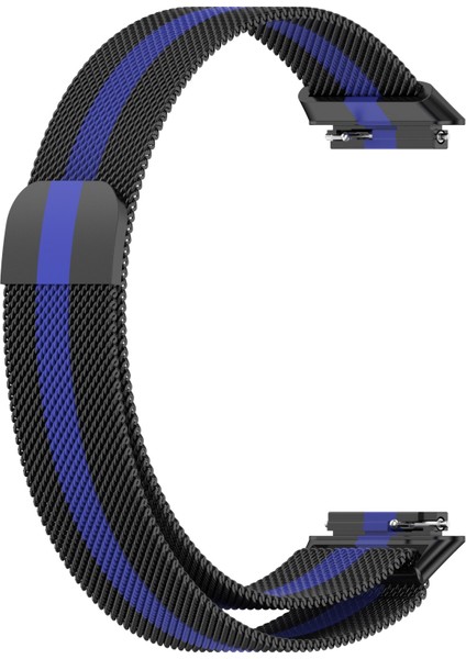 Huawei Band 7 Siyah+Mavi Için Milan Manyetik Saat Band (Yurt Dışından) modelleri