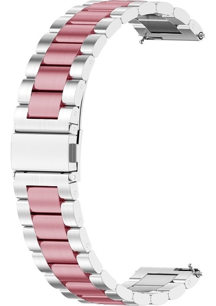 Huawei Gt 3 Pro 43MM Gümüş Pembe Için Metal Ste Saat Bandı (Yurt Dışından)