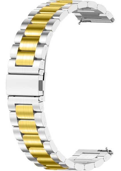 Huawei Gt 3 Pro 43MM Gümüş Altın Için Metal Ste Saat Band (Yurt Dışından)