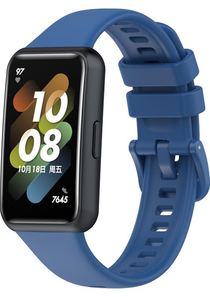 Huawei Band 7 Mavi Için Silikon Saat Grubu (Yurt Dışından)