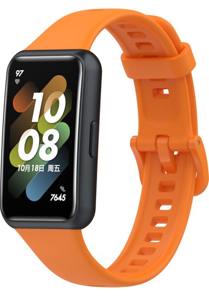 Huawei Band 7 Orange Için Silikon Saat Band (Yurt Dışından)
