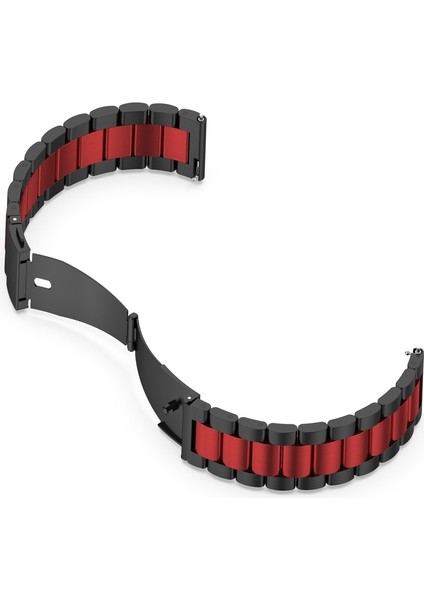 Huawei Gt 3 Pro 43MM Siyah Kırmızı Için Metal Ste Watch Band (Yurt Dışından) modelleri