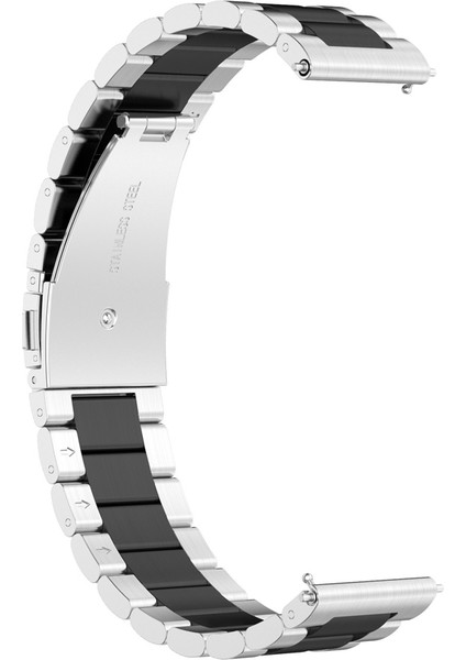 Huawei Gt 3 Pro 43MM Gümüş Siyah Için Metal Ste Watch Band (Yurt Dışından) fiyatları
