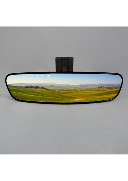 Pırlanta-5 Eğik Kollu Universal Dikiz Aynası 25X6 cm Siyah