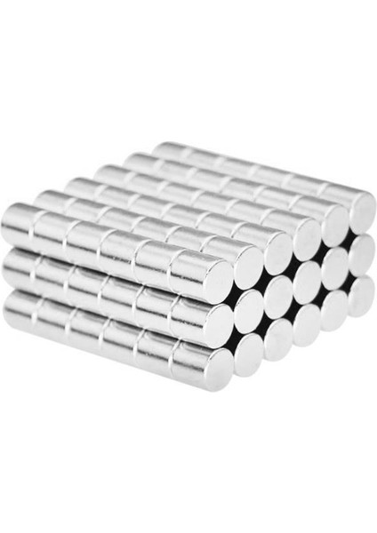 Neodyum Mıknatıs Ø5x5 mm - Yuvarlak Güçlü Mıknatıs 10 Adet