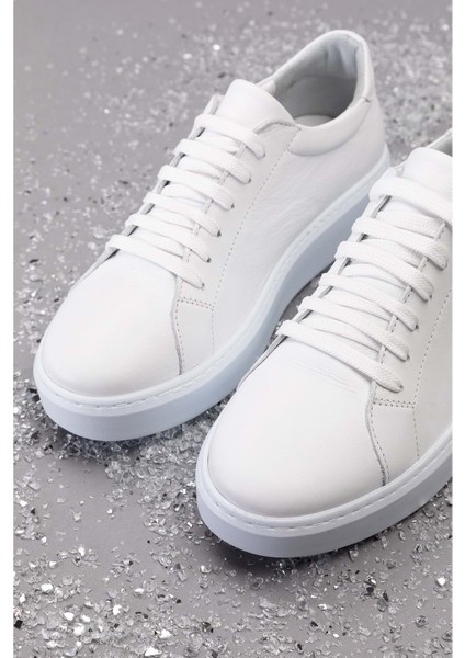 Deri Anatomik Taban Spor Ayakkabı ELL.6839 - Beyaz - 38 indirimleri