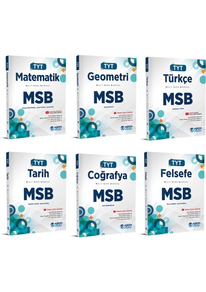 TYT Eşit Ağırlık MSB Multi Soru Bankası Seti 2023