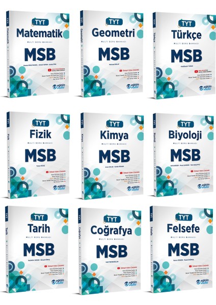 TYT MSB Multi Soru Bankası Seti Tam Set 2023