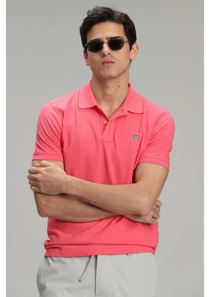 Laon Spor Polo Yaka Erkek Tişört Siyah