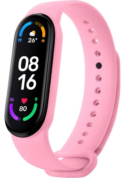 Xiaomi Mi Band 5 ve Mi Band 6 Uyumlu Yüksek Kalite Silikon Kordon