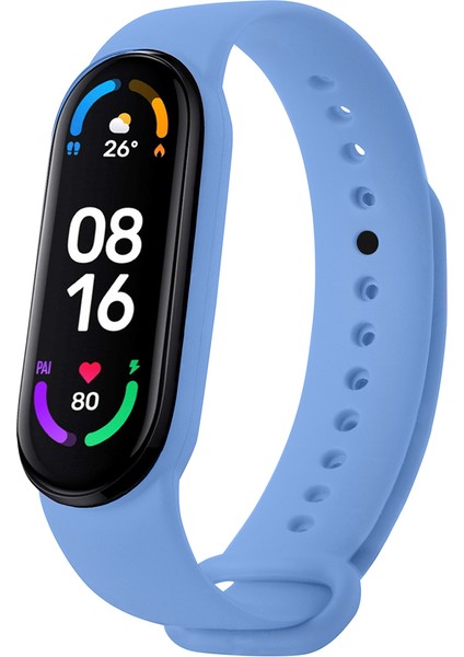 Xiaomi Mi Band 5 ve Mi Band 6 Uyumlu Yüksek Kalite Silikon Kordon