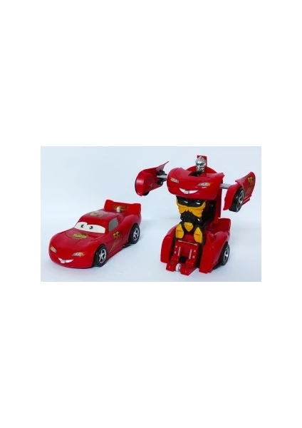 Brother Toys Robota Dönüşen Cars Şimşek Mcqueen Kırılmaz Araba