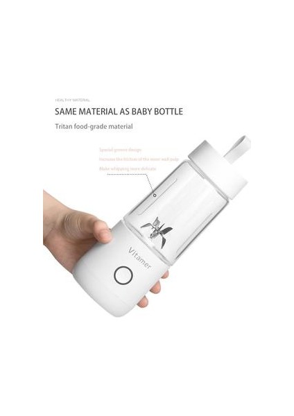 Yaratıcı Juice Fincan Meyve Sıkma Şişesi Taşınabilir Mini Meyve Makinesi Moda Akıllı Sıkacağı | Sıkacaklar (Beyaz)(Yurt Dışından)