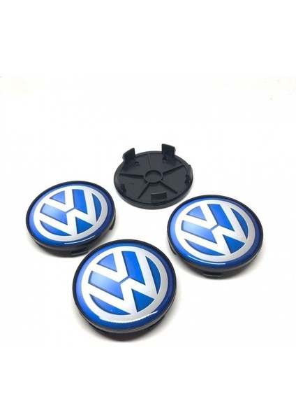 Vw Volkswagen Damla Geçme Jant Göbeği Gri 4 Lü 65/68MM