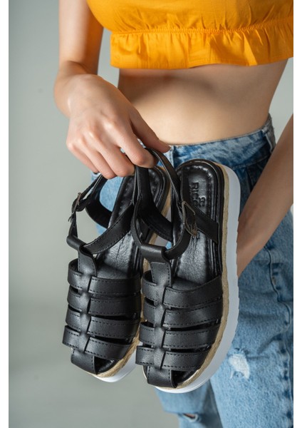 Siyah Kadın Sandalet 00121404 fiyatları