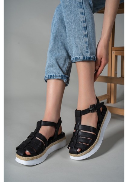 Siyah Kadın Sandalet 00121404 fırsatları