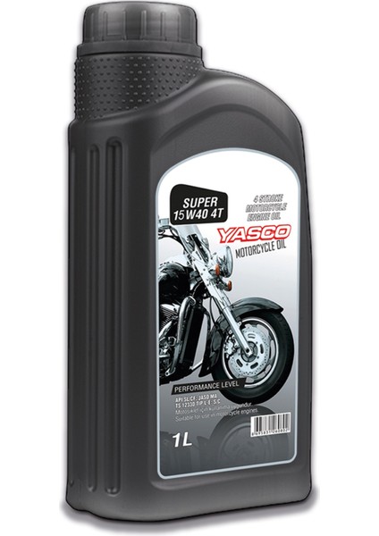 Super 15W40 4t 1lyasco Motorcycle Oıl Üretim Yılı: 2024