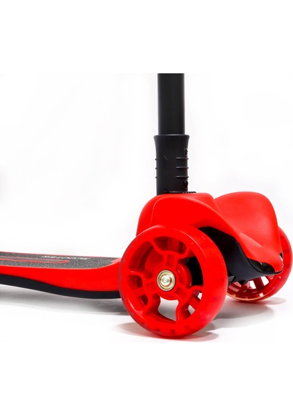 Flash Işıklı Scooter Kırmızı