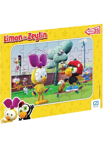 Ca 5082-5083 Limon Ile Zeytin Frame Puzzle 35 Parça-Ca Games