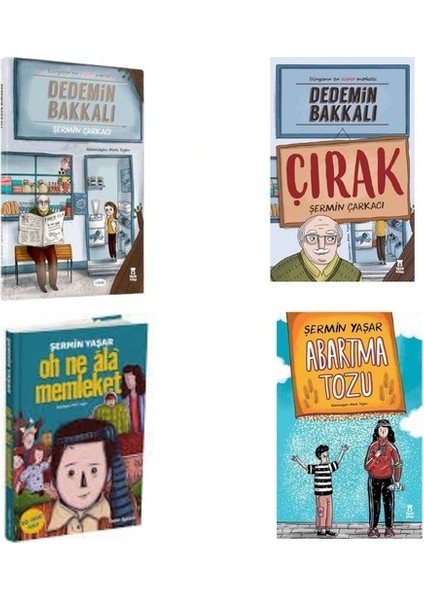 Oh Ne Ala Memleket - Abartma Tozu -Dedemin Bakkalı- Dedemin Bakkalı Çırak (4 Kitap Set ) - Şermin Yaşar