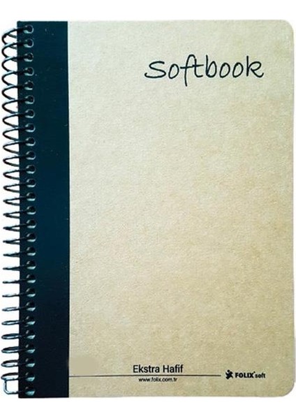 Softbook 12 x 17 Sert Kapak Spiralli Defter 100 Yp. Çizgisiz FLX-822777