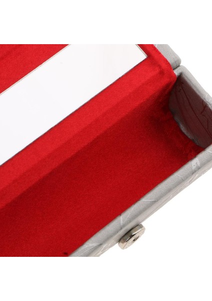 Çatlak Taş Desen Mücevher Makyaj Ruj Kılıf Kılıfı Gümüş (Yurt Dışından) fırsatları