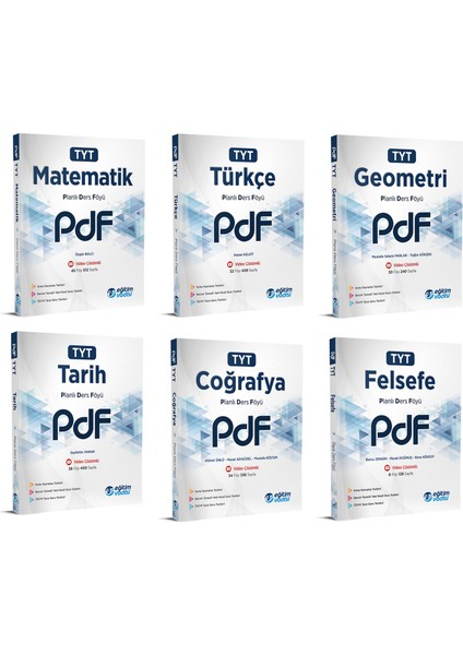 TYT 2023 Eşit Ağırlık PDF Planlı Ders Föyü Seti
