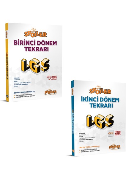 8. Sınıf LGS 2023 1. Dönem ve 2. Dönem Tekrarı Seti