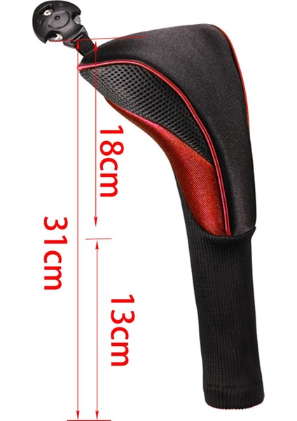 Golf Club Headcover Ahşap Baş Kapak Sürücü Fairway Hybrid No3 5 31 18CM 13CM B (Yurt Dışından) indirimleri