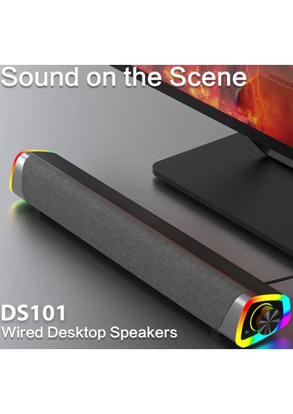 DS101 Rgb Işıklı Masaüstü Soundbar