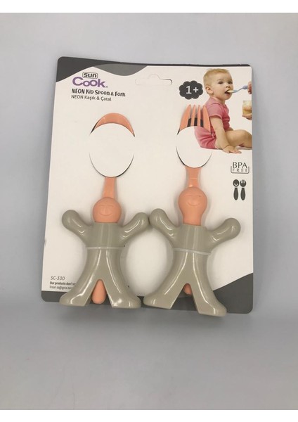 Sun SC-330 Bebek Kaşık-Çatal Seti